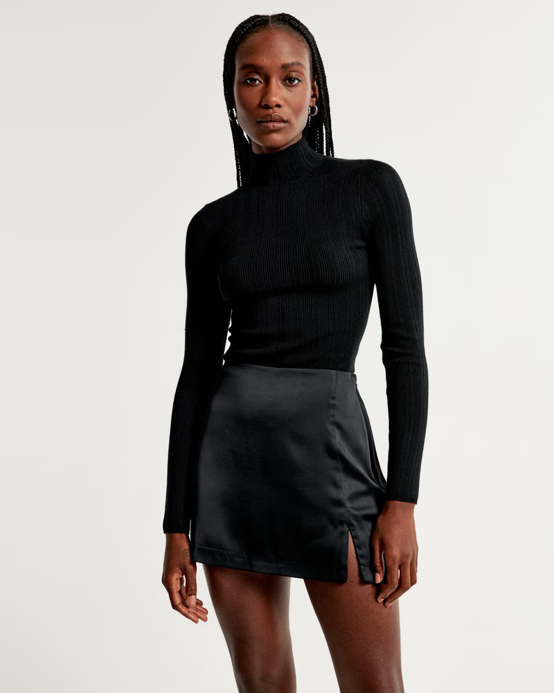 Slim Rib Turtleneck Sweater | Abercrombie & Fitch (US)