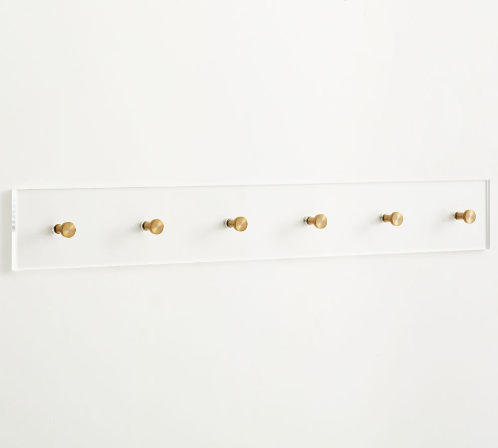 Acrylic Row Of Hooks | Pottery Barn (US)