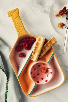 Pickleball Paddle Chip & Dip Porcelain Platter | Anthropologie (US)