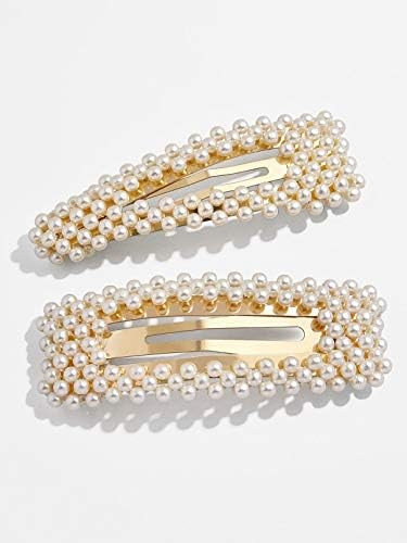 KCHIES Pearl Hair Clips Gold for Women Girls Christmas Hair Barrettes Decor Accessories Wedding P... | Amazon (US)