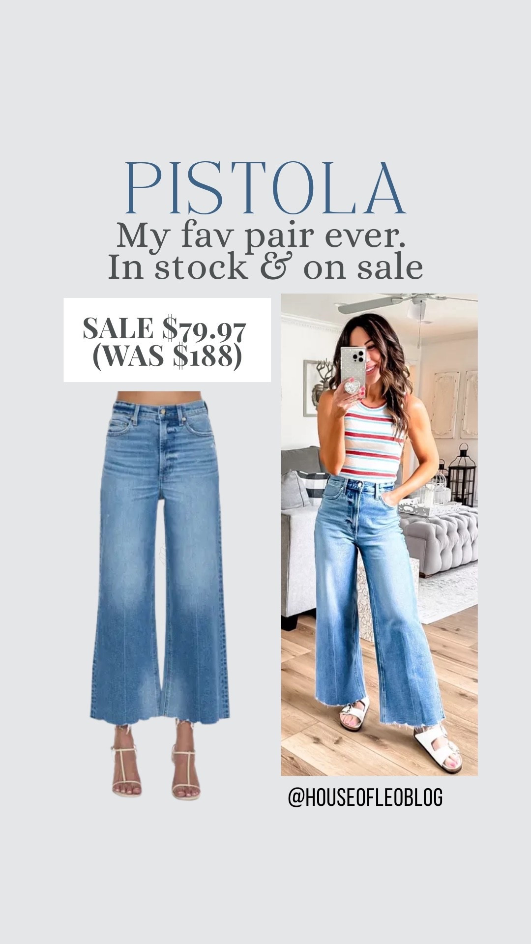 Pistola jeans, I sized up to a 26. Wide leg jeans. Cropped jeans.

#LTKSaleAlert #LTKOver40 #LTKPetite