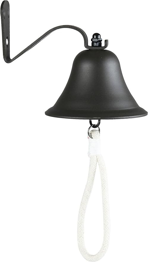 Upstreet's Outdoor & Indoor Dinner Bell - Large Cast Iron Bell, Ideal for Wall or Hanging, Suitab... | Amazon (US)