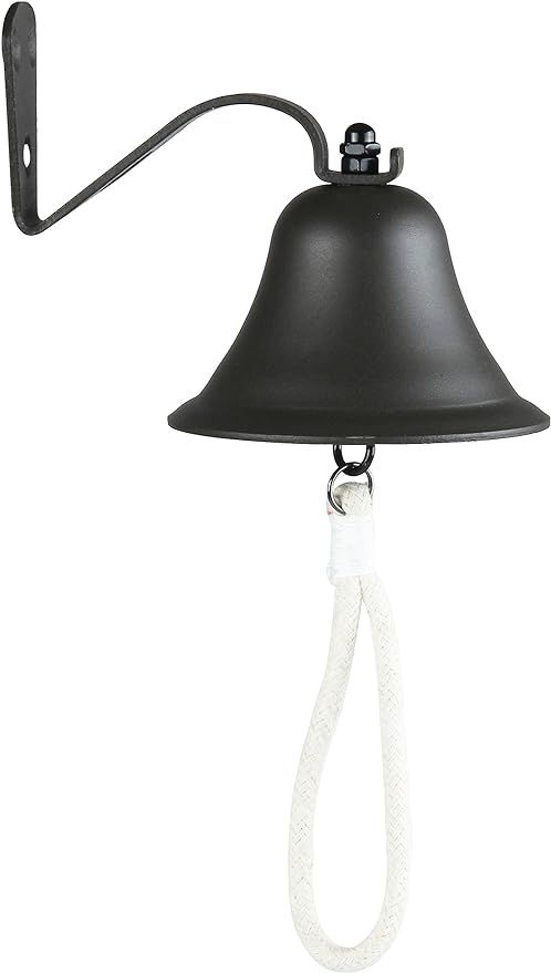 Upstreet Outdoor Bell & Indoor Dinner Bell/Made of Black Large Bell, Cast Iron Bell, Ideal for Wa... | Amazon (US)