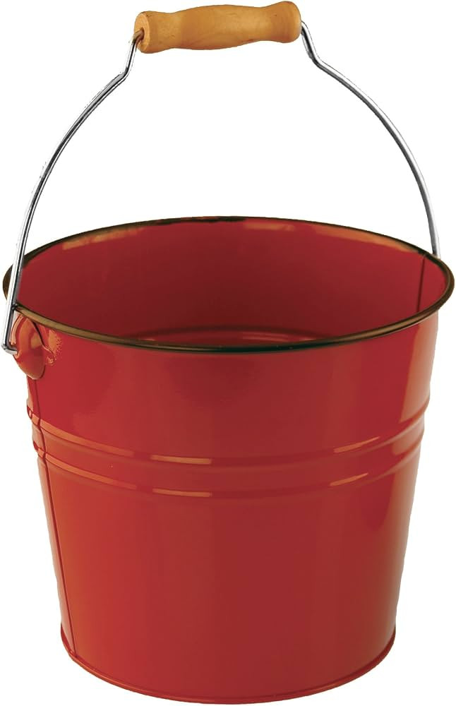 Nantucket Seafood Red Serving Pail Ice Bucket, 7.25 x 7.25 x 6 inches | Amazon (US)