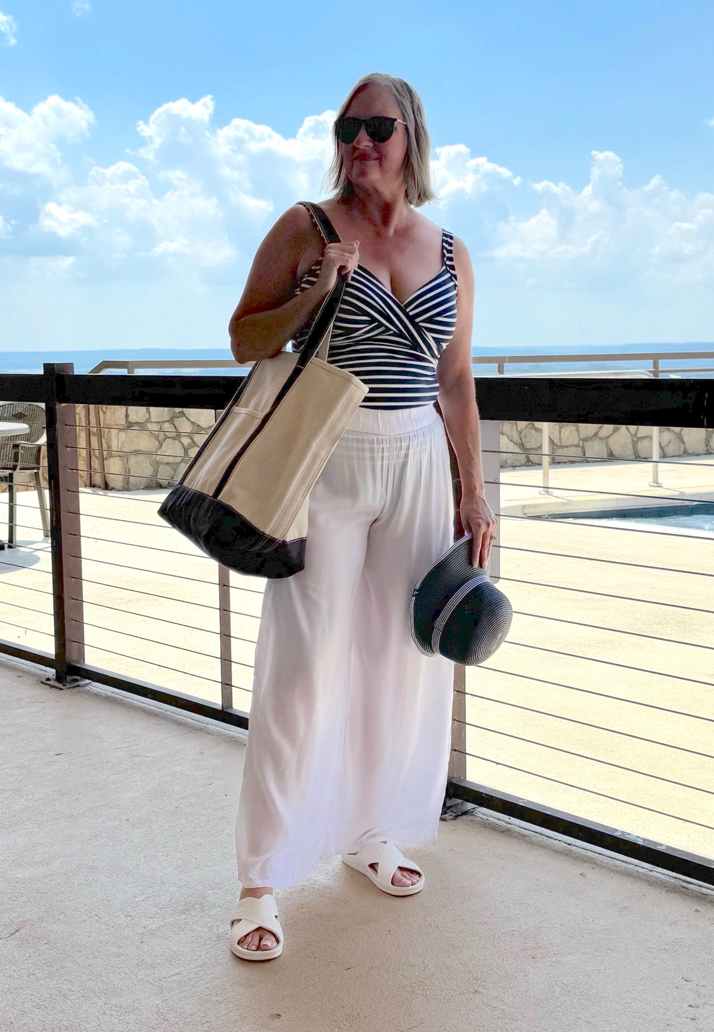 My Swimwear Capsule Wardrobe ☀️ Mix and match to create different looks from Lands' End for the pool and beach!  Swipe right to see how I wore them at the pool. 

@LANDSEND #mylandsend #sponsored #ad 

#LTKMidsize #LTKSeasonal