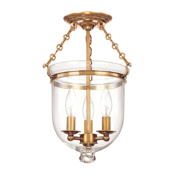 Hampton 3 Light Semi Flush | Scout & Nimble