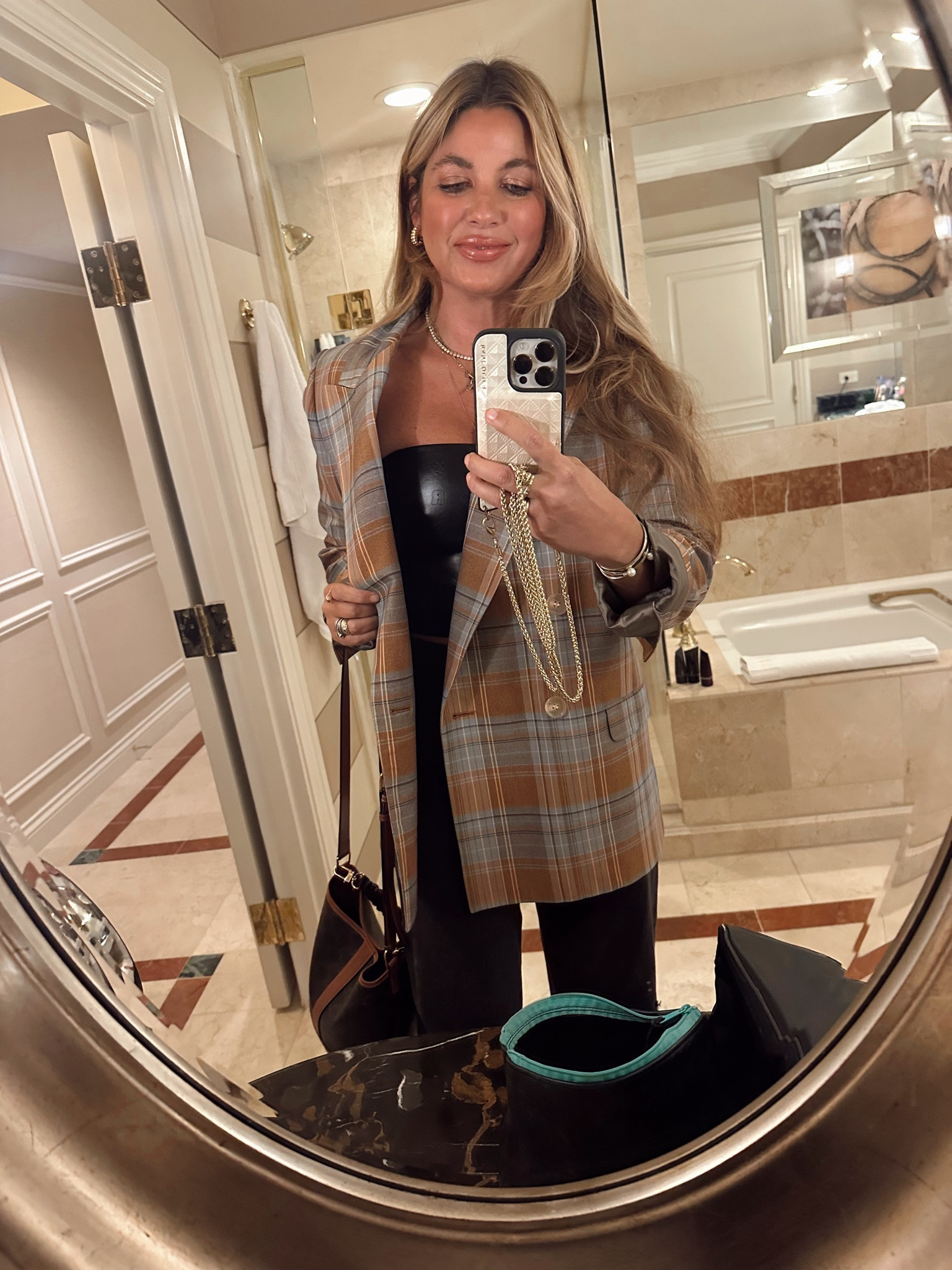 Monochromatic, black on black, plaid blazer, Celine bag

A top a monochromatic black base (corset, jeans and sandals), this blazer (which is so timeless I plan to wear it forever) really stands out. I just found a few more of this exact style in stock and they’re all on sale! 🤍

#LTKSeasonal #LTKsalealert #LTKstyletip