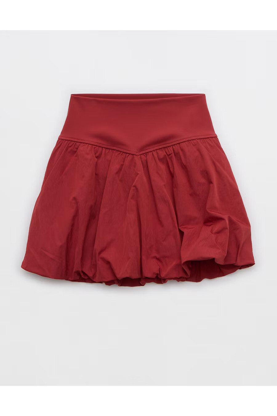 OFFLINE By Aerie Real Me Bubble Skort Women's Summer Burgundy M | Aerie
