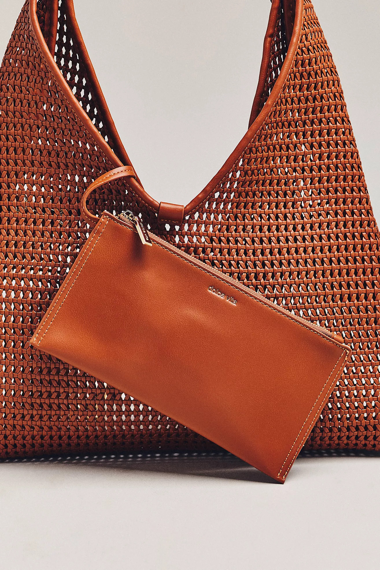 Dolce Vita Missie Raffia Mesh Tote | Anthropologie (US)