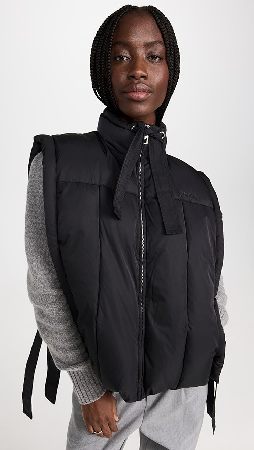 GANNI Shiny Puff Oversized Vest | SHOPBOP | Shopbop