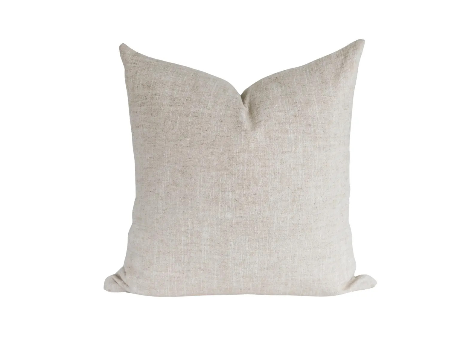 Oatmeal Linen Pillow Cover: Modern Farmhouse Throw Pillow | Etsy (US)