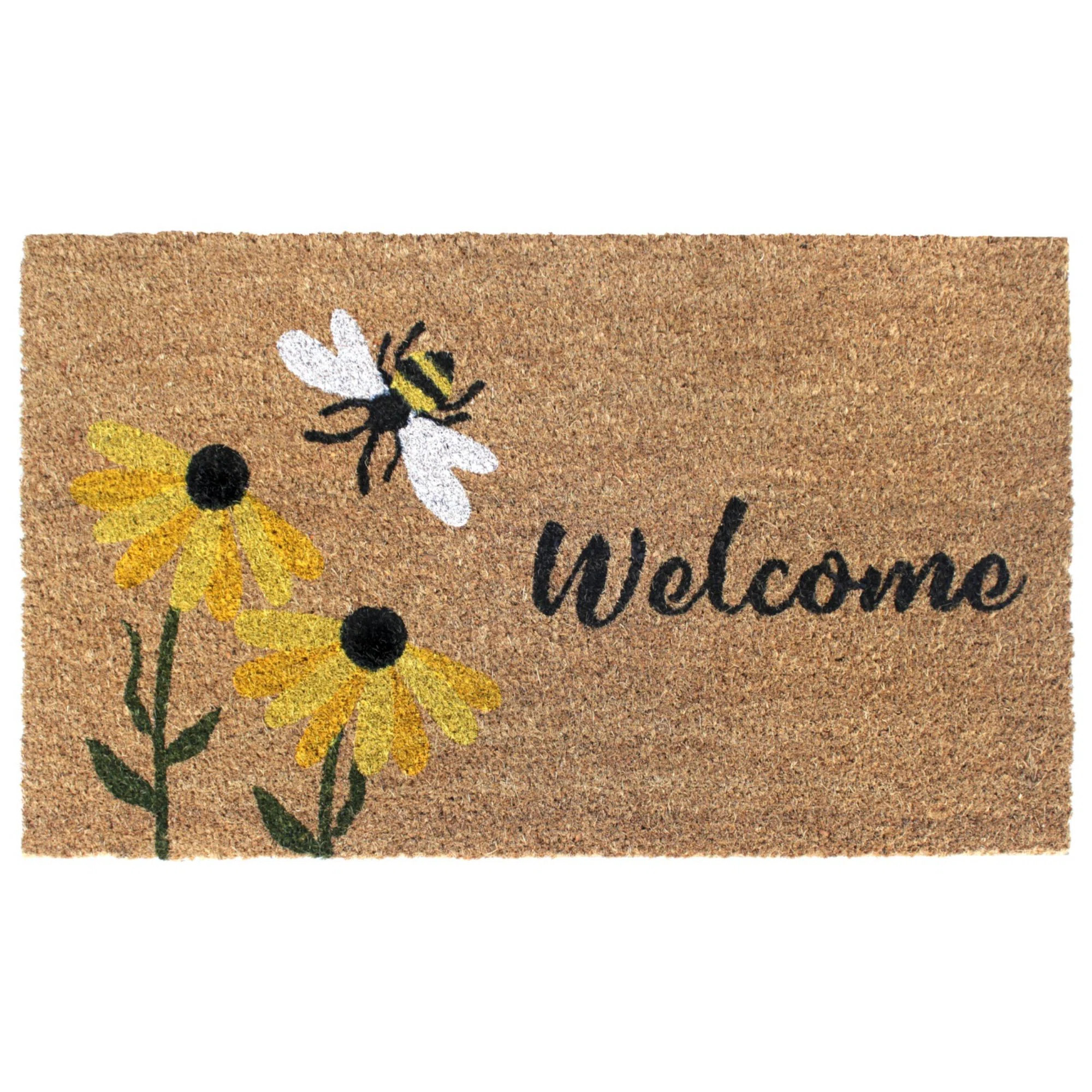 Laurel Foundry Modern Farmhouse® Taneytown 30" x 18" Non-Slip Indoor and Outdoor Door Mat & Revi... | Wayfair North America