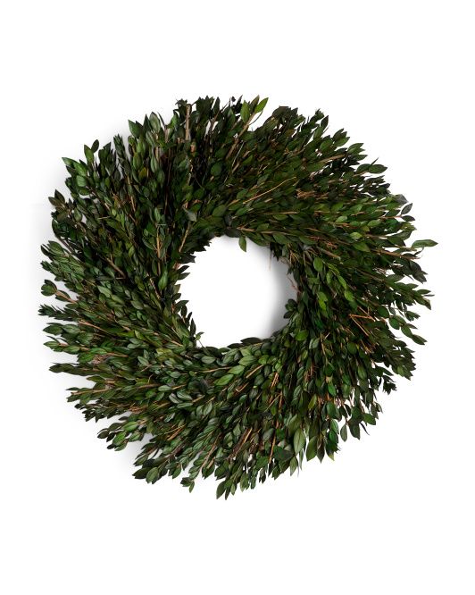 22in Preserved Natural Myrtle Wreath | Home Essentials | Marshalls | Marshalls