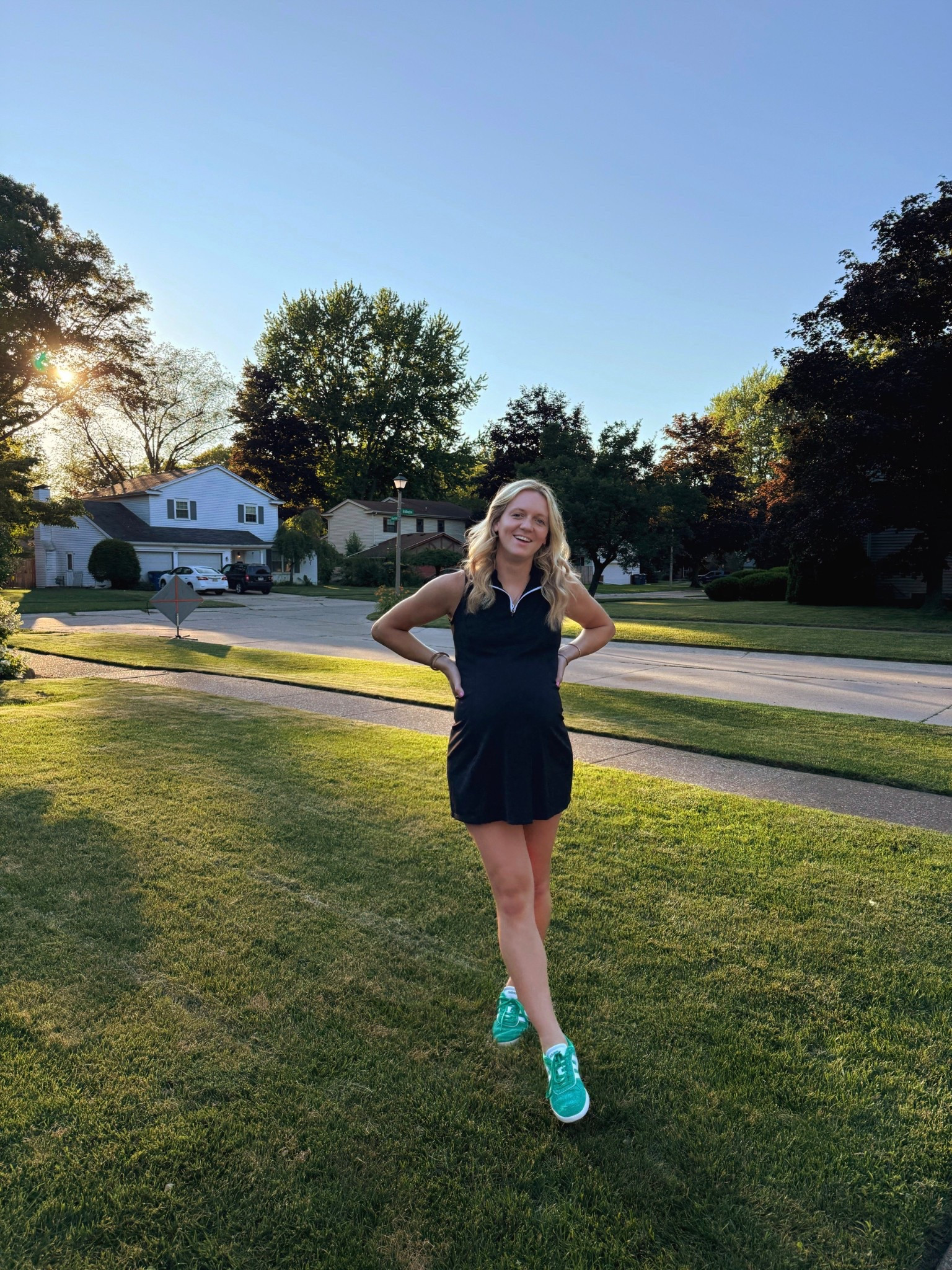 Over 40 weeks pregnant and its hard to find things that fit. But this super cute tennis/golf dress from Amazon is perfection! 
I sized up 1 size from my normal size & it was perfect! 


#LTKFindsUnder50 #LTKBaby #LTKBump