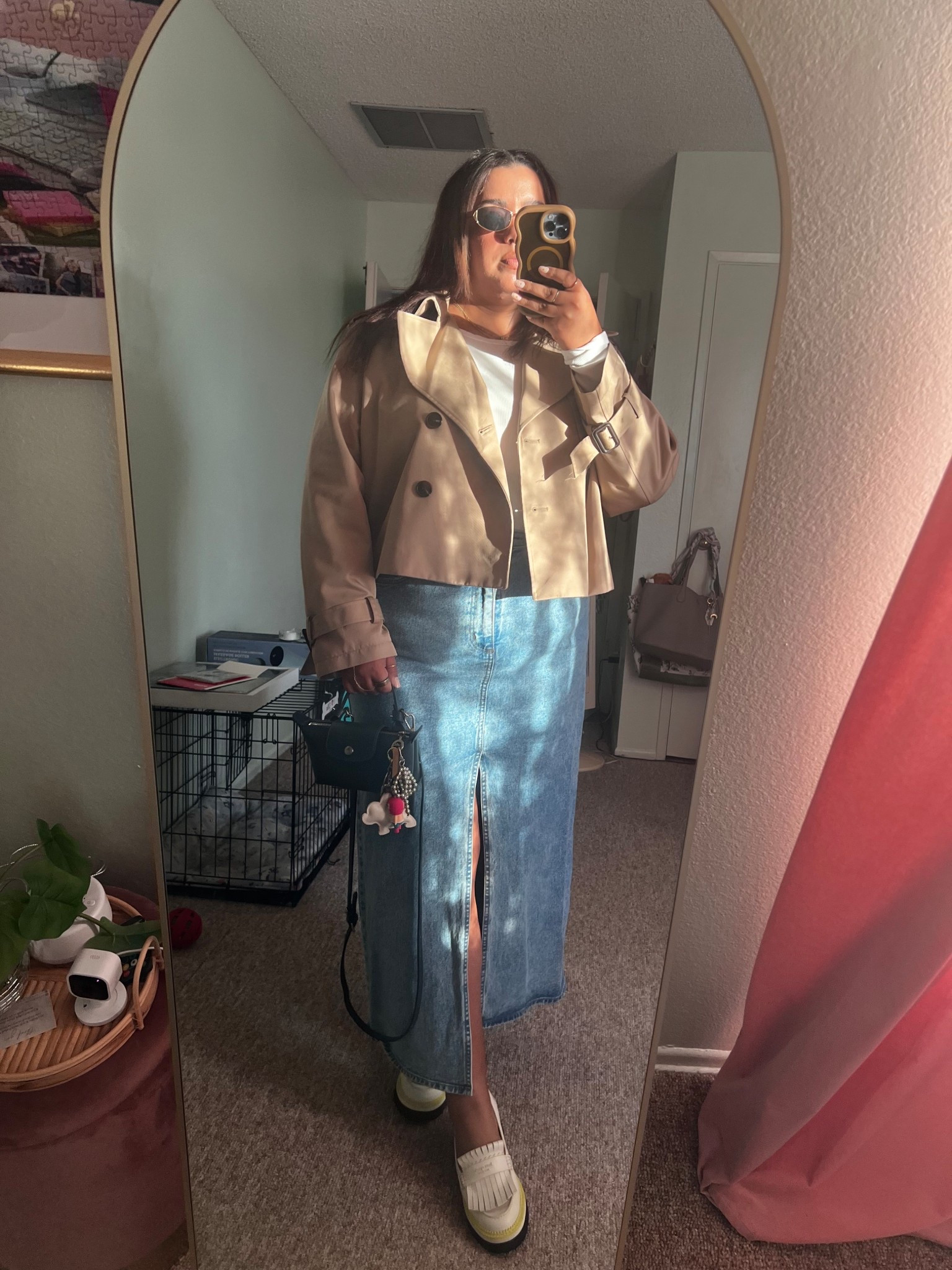 Day 19/31 of shopping my closet! I brought out the long denim skirt for happy hour today! But are we still into it? Should I find different ways to style it? Let me know in the comments! 

#outfitideas #midsizefashion #midsizeootd #affordablefashion #realoutfits 

#LTKOver40 #LTKootd #LTKMidsize