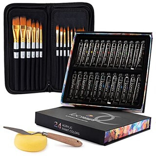 Premium Acrylic Paint Set with Paint Brush Set By Loomini | Michaels® | Michaels Stores