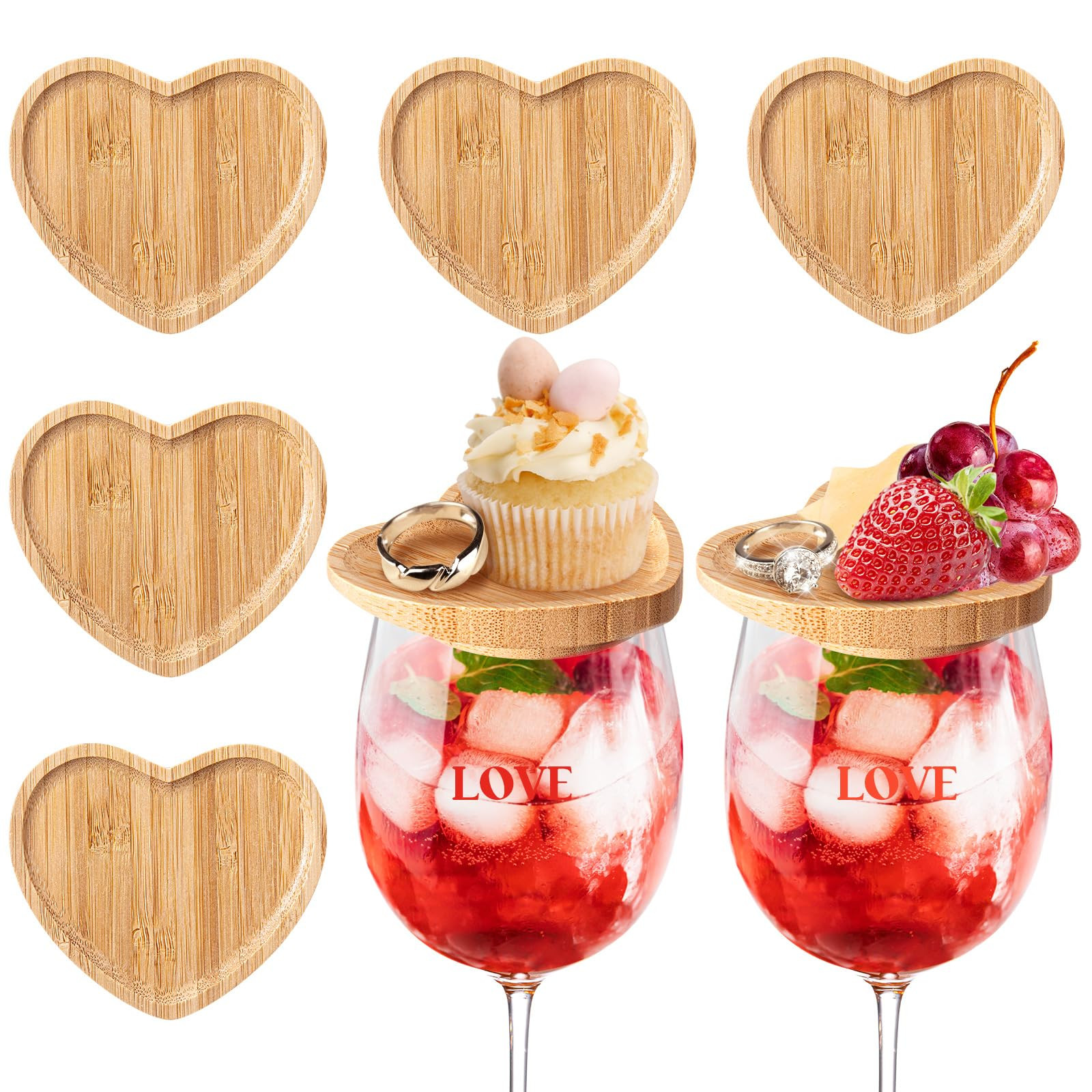 HEART SHAPES WINE PLATE | Amazon (US)
