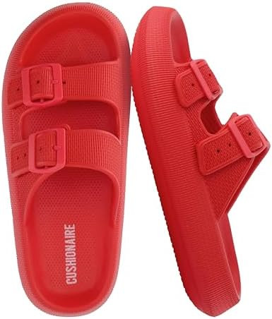 CUSHIONAIRE Fame Pillow Recovery Sandals for Women, Adjustable Double Buckle Waterproof EVA Cloud... | Amazon (US)