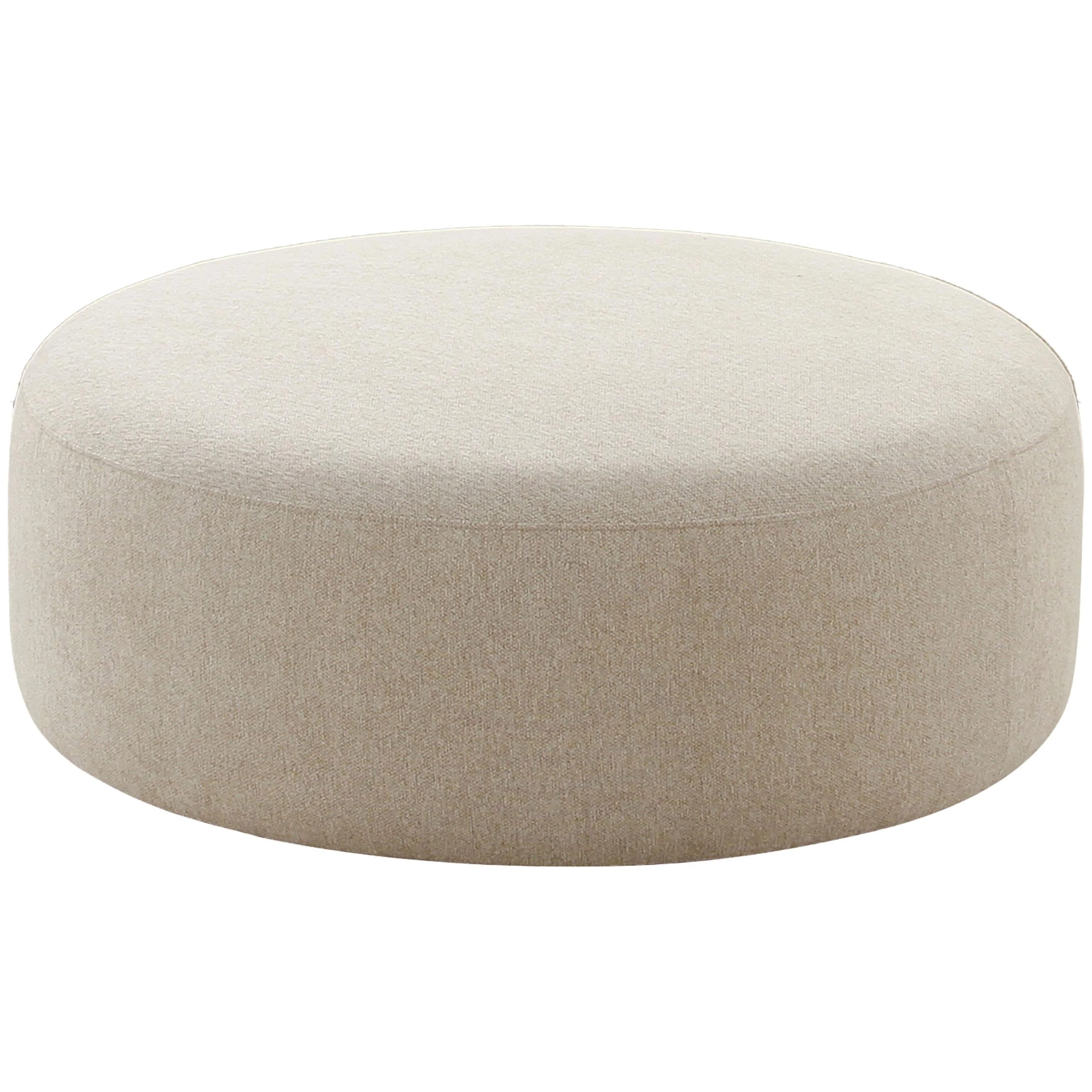 Broohah Beige Micro-Herringbone Ottoman | Walmart (US)