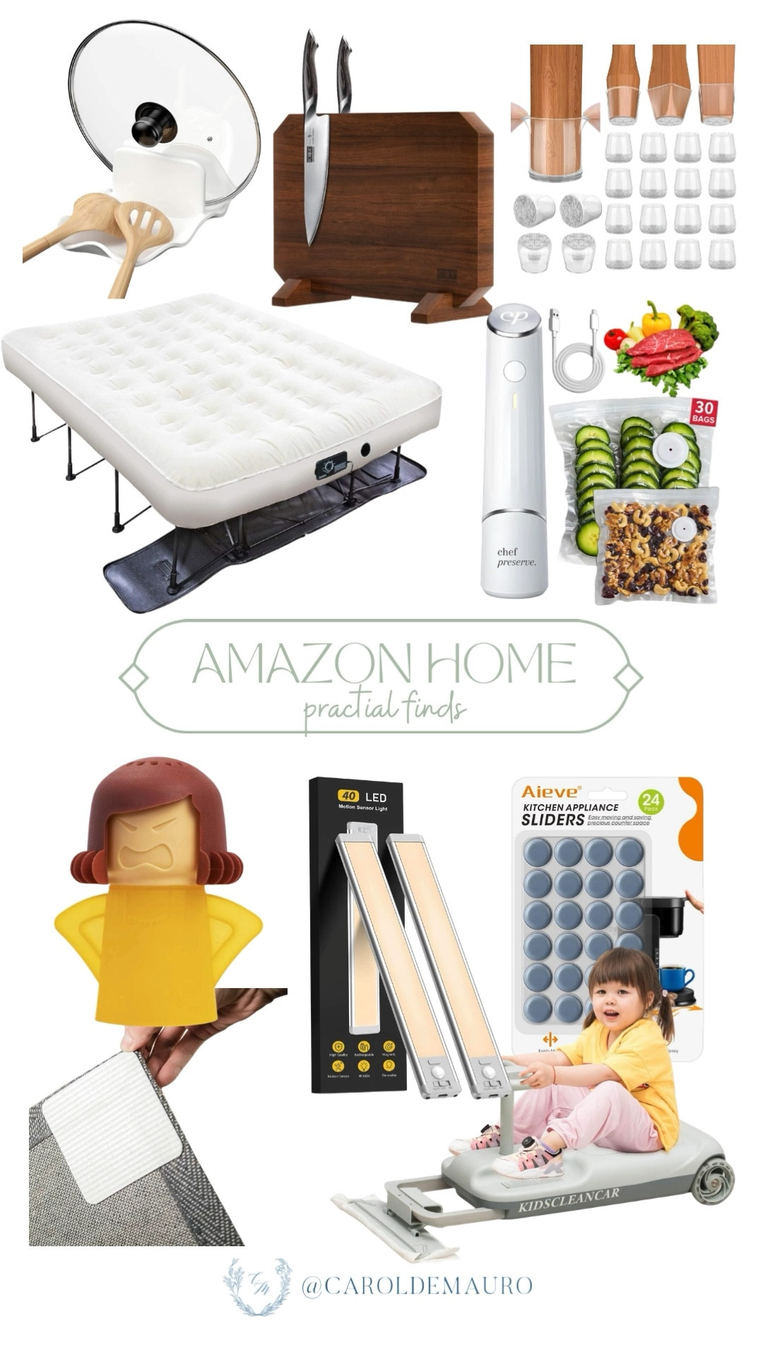 You asked for all of my bestselling home finds, so I rounded them up just for you! Honestly, these are the practical home finds that solved those tiny daily annoyances I used to ignore.

amazon home, inflatable bed, floor protector, kitchen gadgets, motion sensor light, kitchen appliance, cleaning essentials, affordable finds

#LTKSeasonal #LTKHome #LTKU