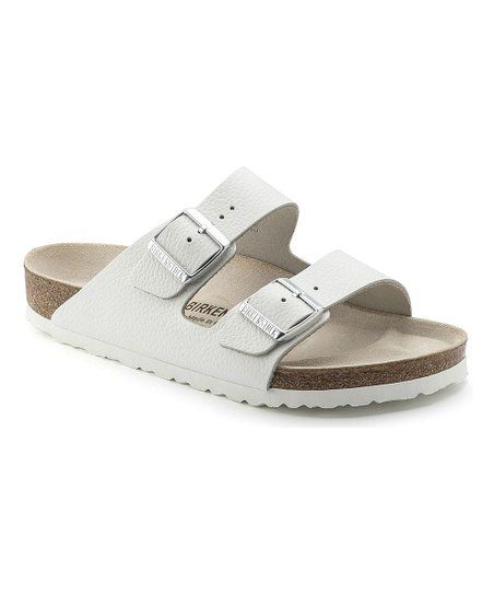 White Arizona Leather Sandal - Adult | Zulily