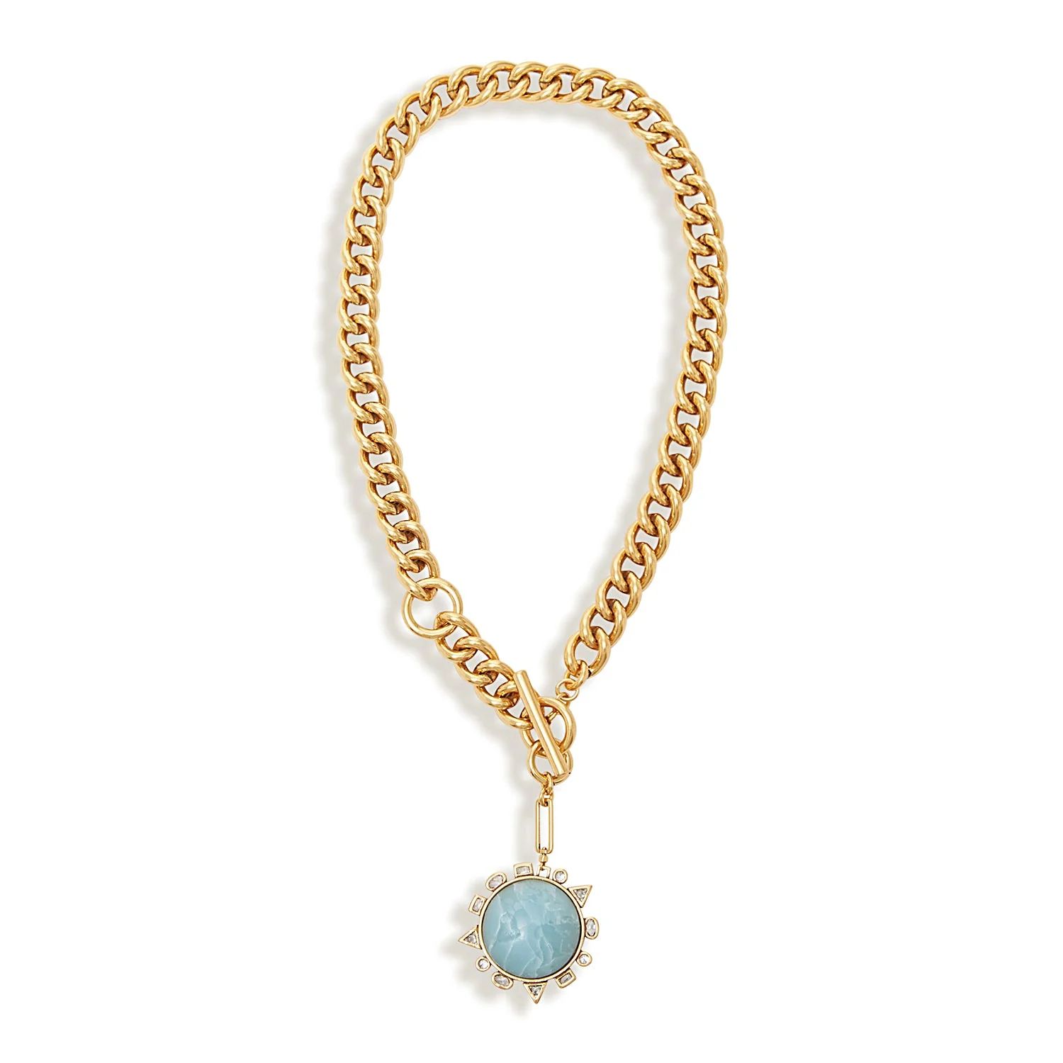 Odyssey Necklace Blue Gold by Mignonne Gavigan | Support HerStory