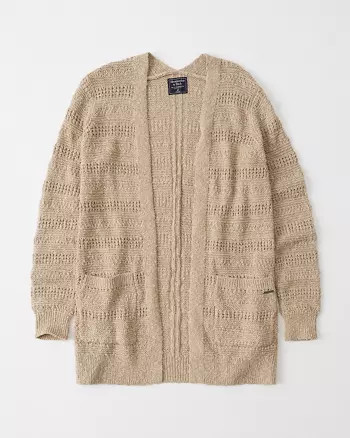 Easy Stitched Cardigan | Abercrombie & Fitch US & UK