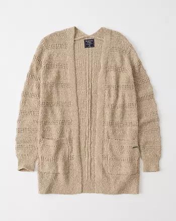 Easy Stitched Cardigan | Abercrombie & Fitch US & UK