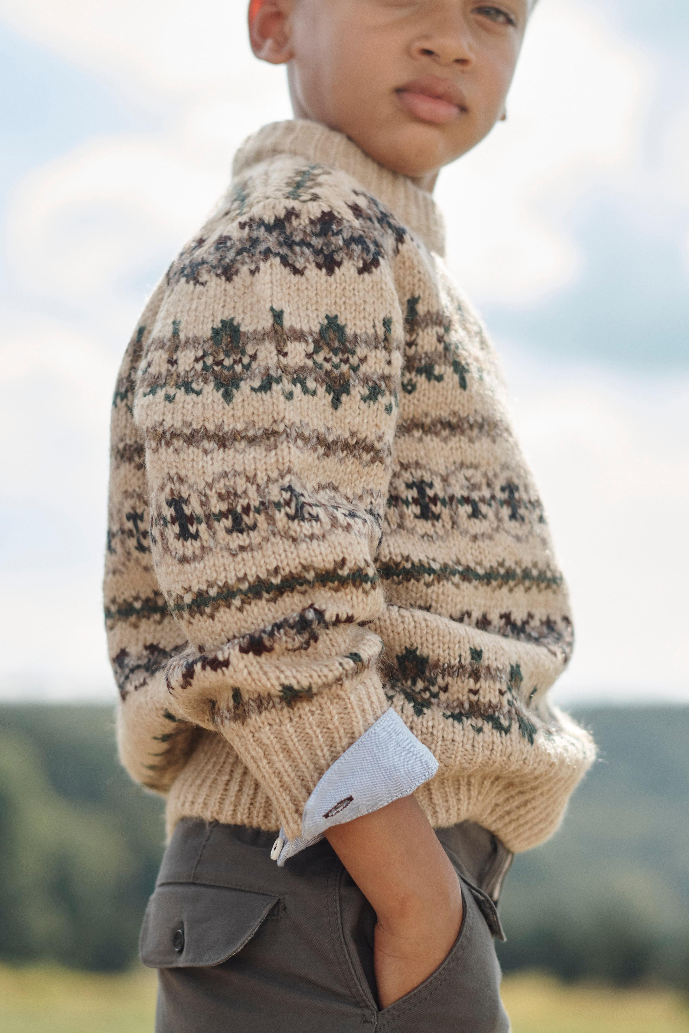 GRECA PRINT KNIT JUMPER LIMITED EDITION | Zara US