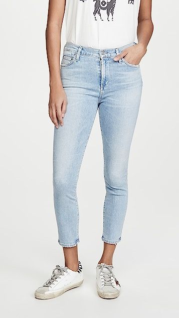 Rocket Crop Mid Rise Skinny Jeans | Shopbop