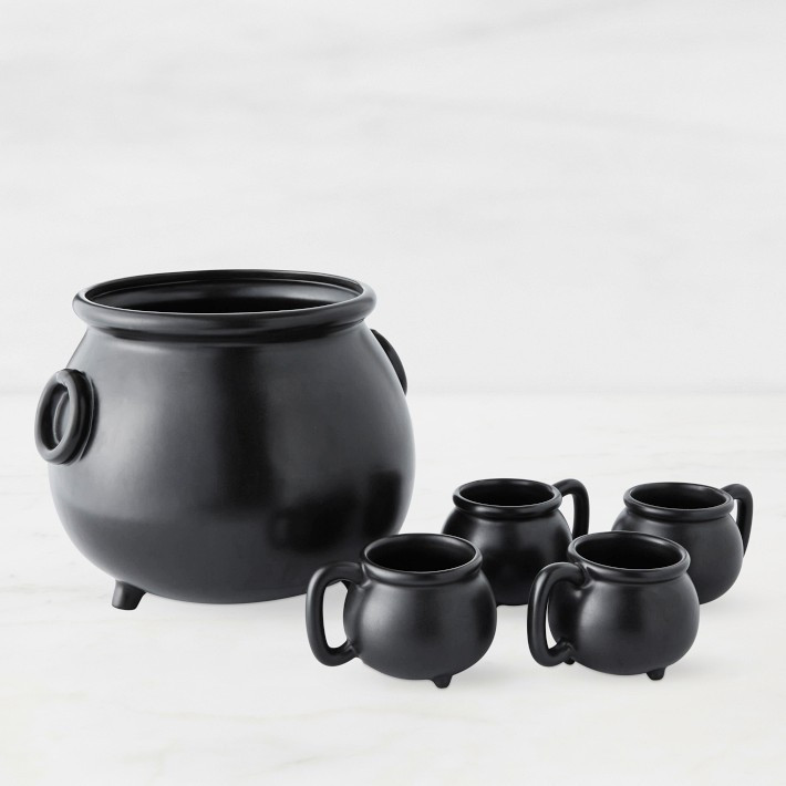 Cauldron Serving Bowl and Mugs, Set of 5 | Williams-Sonoma