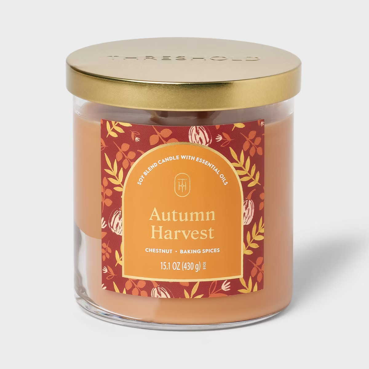 15.1oz 2-Wick Lidded Glass Jar Candle Autum Harvest - Threshold™ | Target