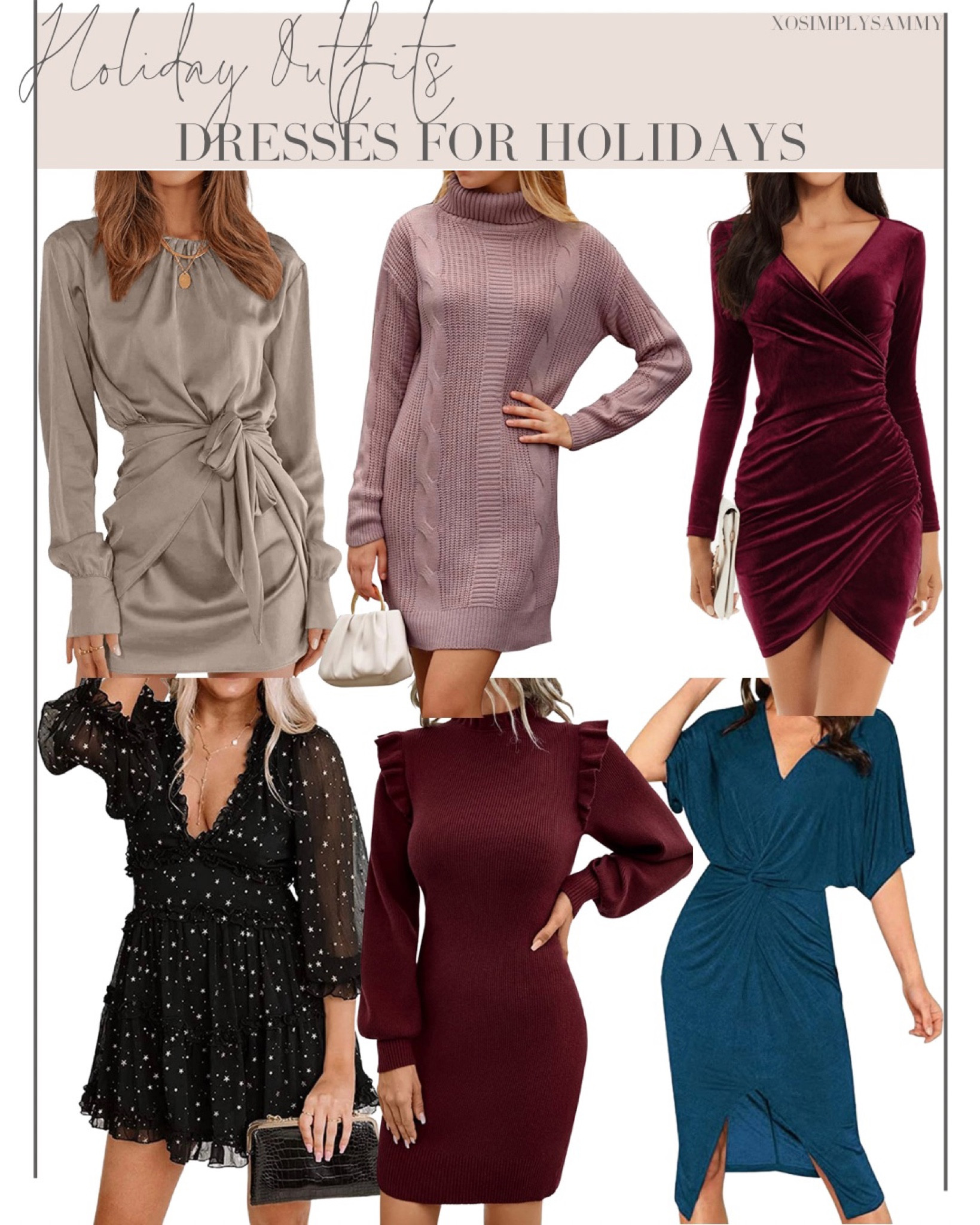 Holiday outfits , holiday dress , Christmas dress , New Year’s Eve , sweater dress , turtleneck dress , wrap dress , velvet dress , wrap dress , T-shirt dress , midi dress , winter dress , Amazon fashion finds , Amazon dress 

#LTKSeasonal #LTKHoliday #LTKstyletip
