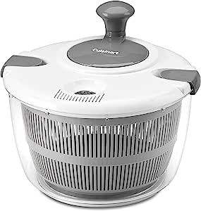 Cuisinart CTG-00-SASG 5 Quart Salad Spinner, White/Gray | Amazon (US)