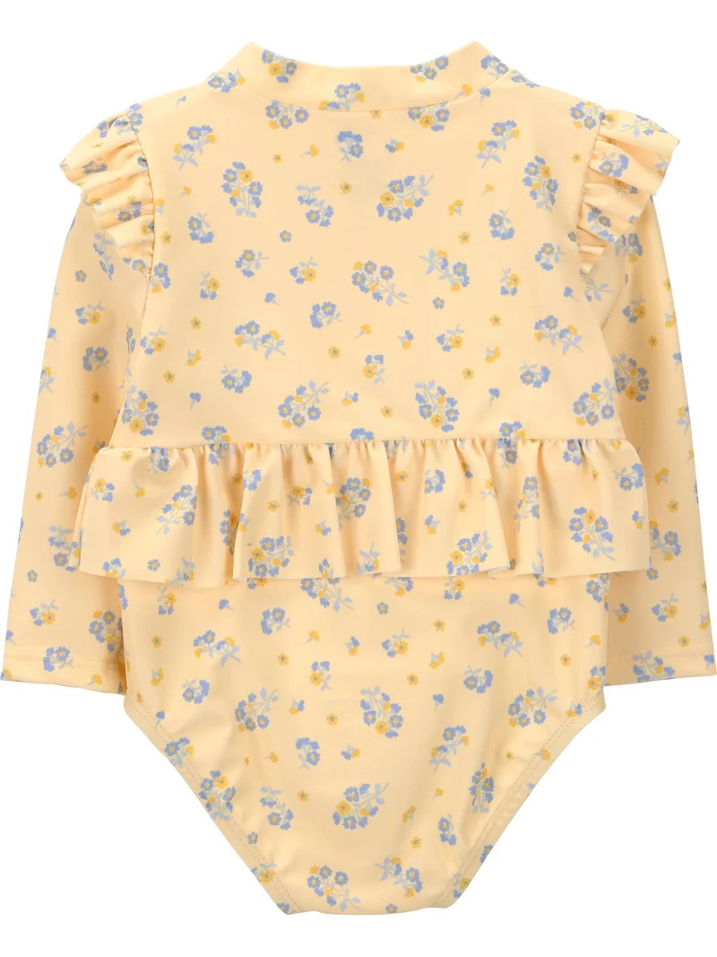 Carter's Child of Mine Baby Girl Rash Guard Swimsuit, One-Piece, Sizes 0/3-12 Months | Walmart (US)