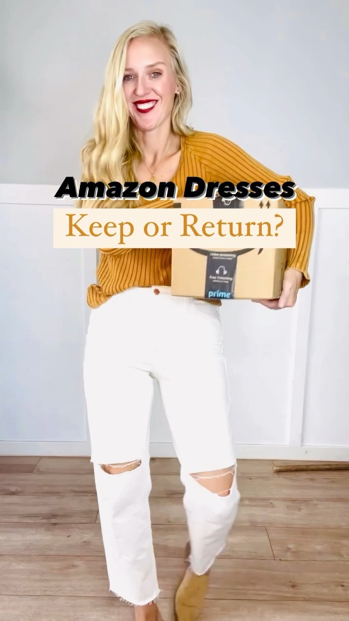 Amazon keep it return, dress edition! I’m wearing a size small in each dress. Everything runs TTS 

#LTKHoliday #LTKSeasonal #LTKunder50