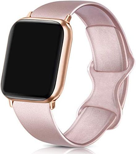 ATUP Compatible with for Apple Watch Band 38mm 40mm 42mm 44mm Women Men, Soft Silicone Replacement B | Amazon (CA)