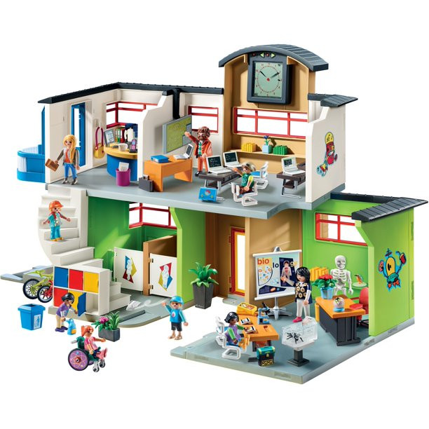 PLAYMOBIL Furnished School Building | Walmart (US)