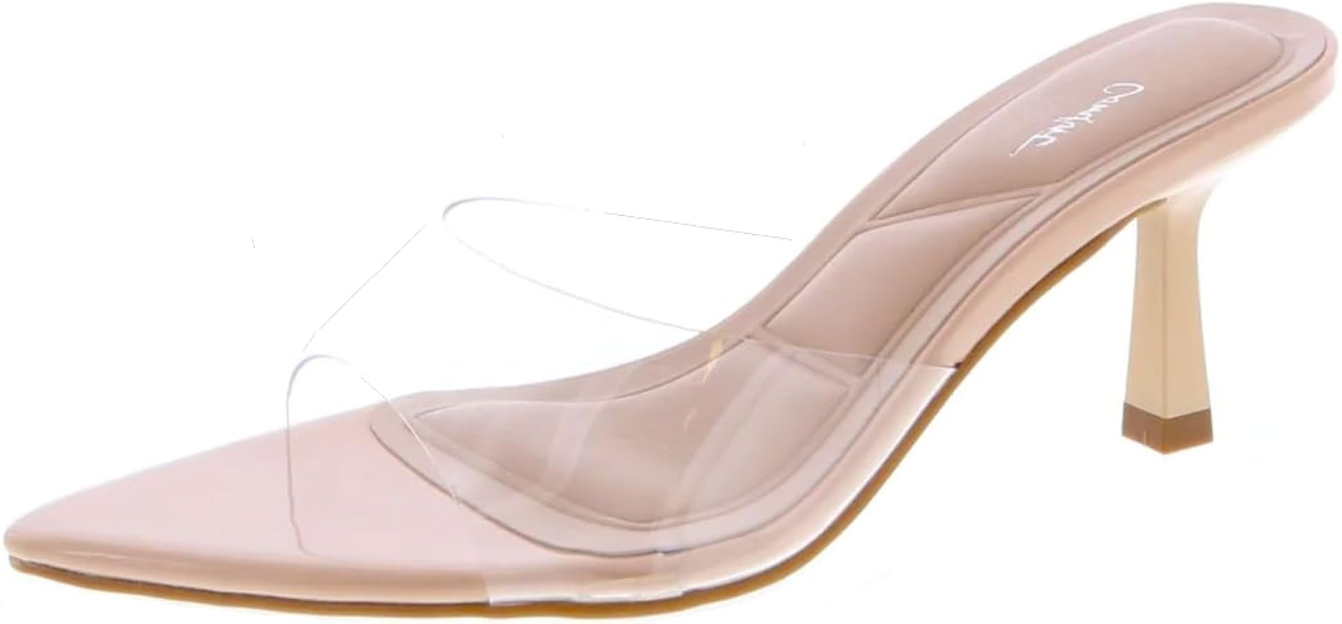 TruFox Women\u2019s Pointed Toe Mules Slip-On Backless Heels with Medium Heel Dress Shoes for Wor... | Amazon (US)