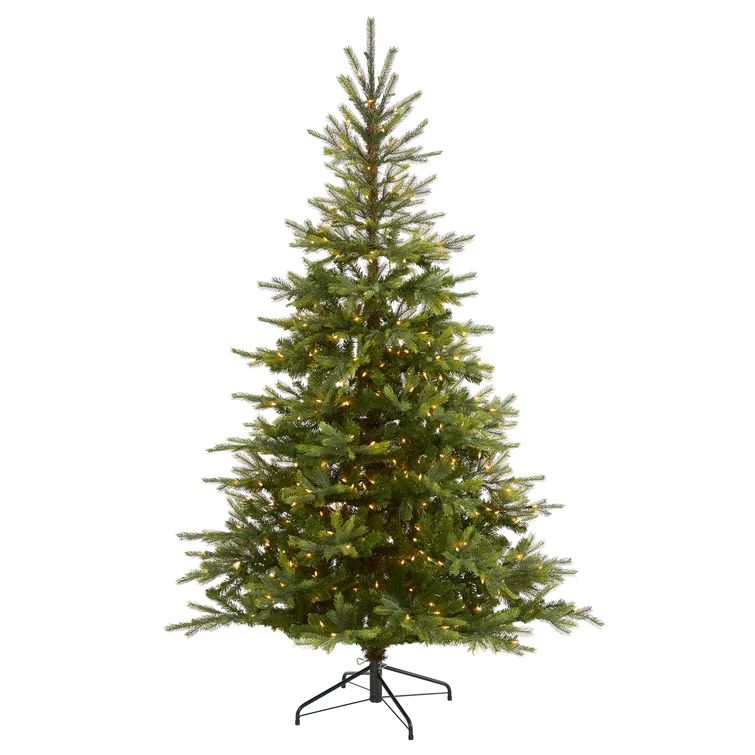 Lighted Artificial Spruce Christmas Tree | Wayfair North America