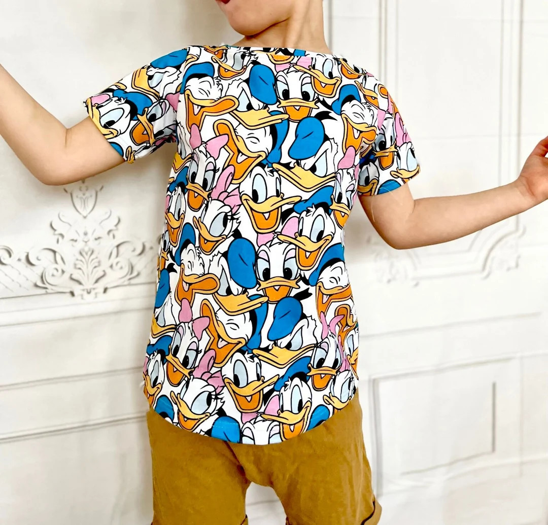 Donald Duck T-shirt, Disney World Character Tee, Disney Vacation Tee for Kids, Disney Trip T-shir... | Etsy (US)