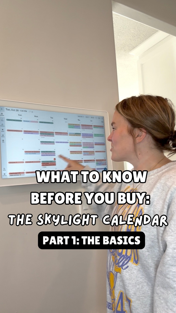 What other questions do you have? Do you have one? Anyone have a knockoff? Ask questions & gimme your thoughts! There is SO much info! 

I’d love the comment section of this reel to be a place people can reference who are considering a @myskylight ! 

And stay tuned for part 2 where I tell you what the paid subscription service adds! 

I anticipate it will go on sale for Black Friday if you decide you want one. Costco and Sam’s run deals on them all the time as well! 

#LTKHome #LTKGiftGuide #LTKSeasonal