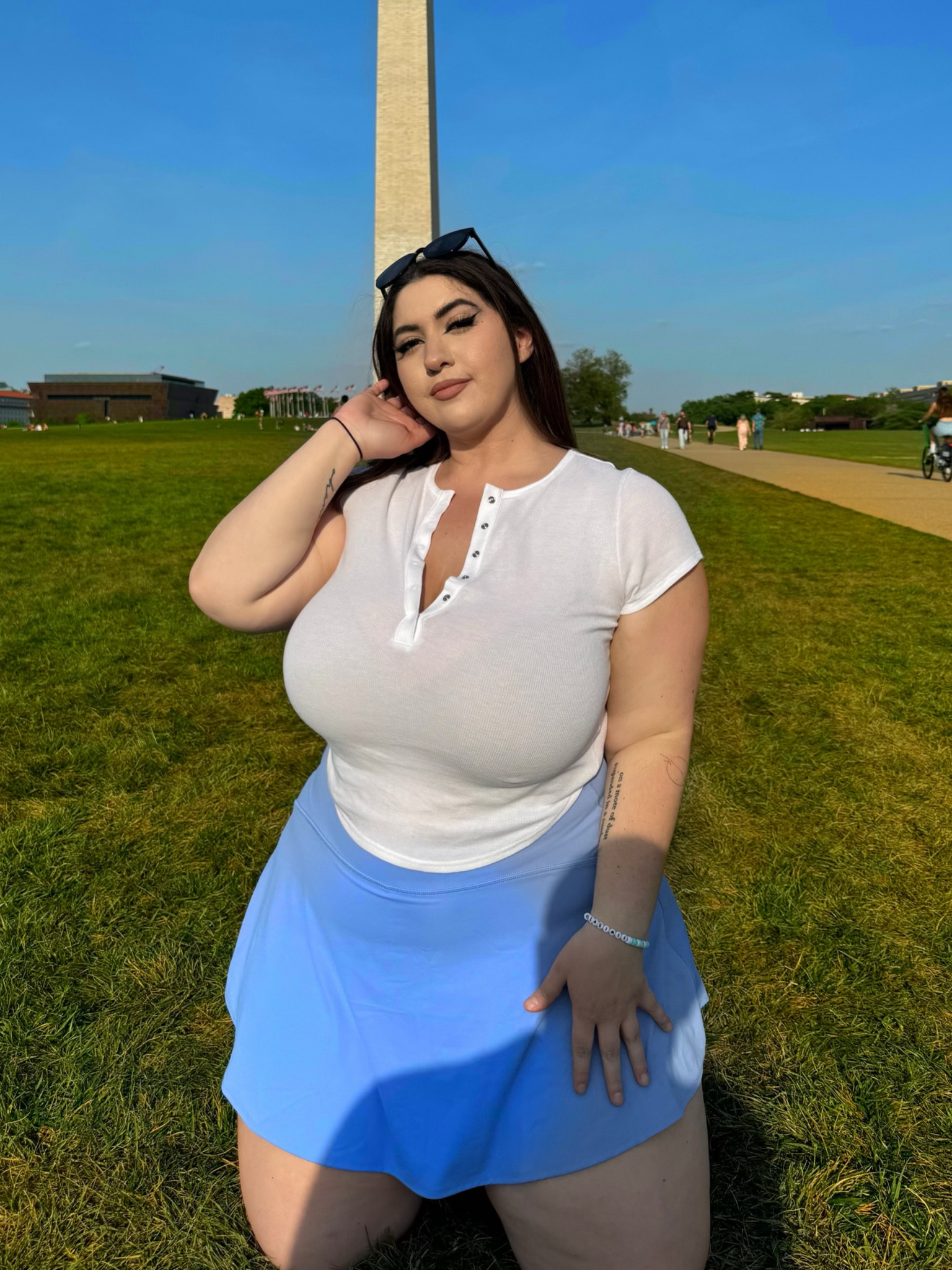 My new favorite shirt/skirt combo from Old Navy 🩵 

#LTKActive #LTKPlusSize
