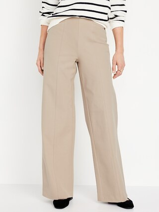 High-Waisted Pull-On Pixie Super Wide-Leg Pants | Old Navy | Old Navy (US)