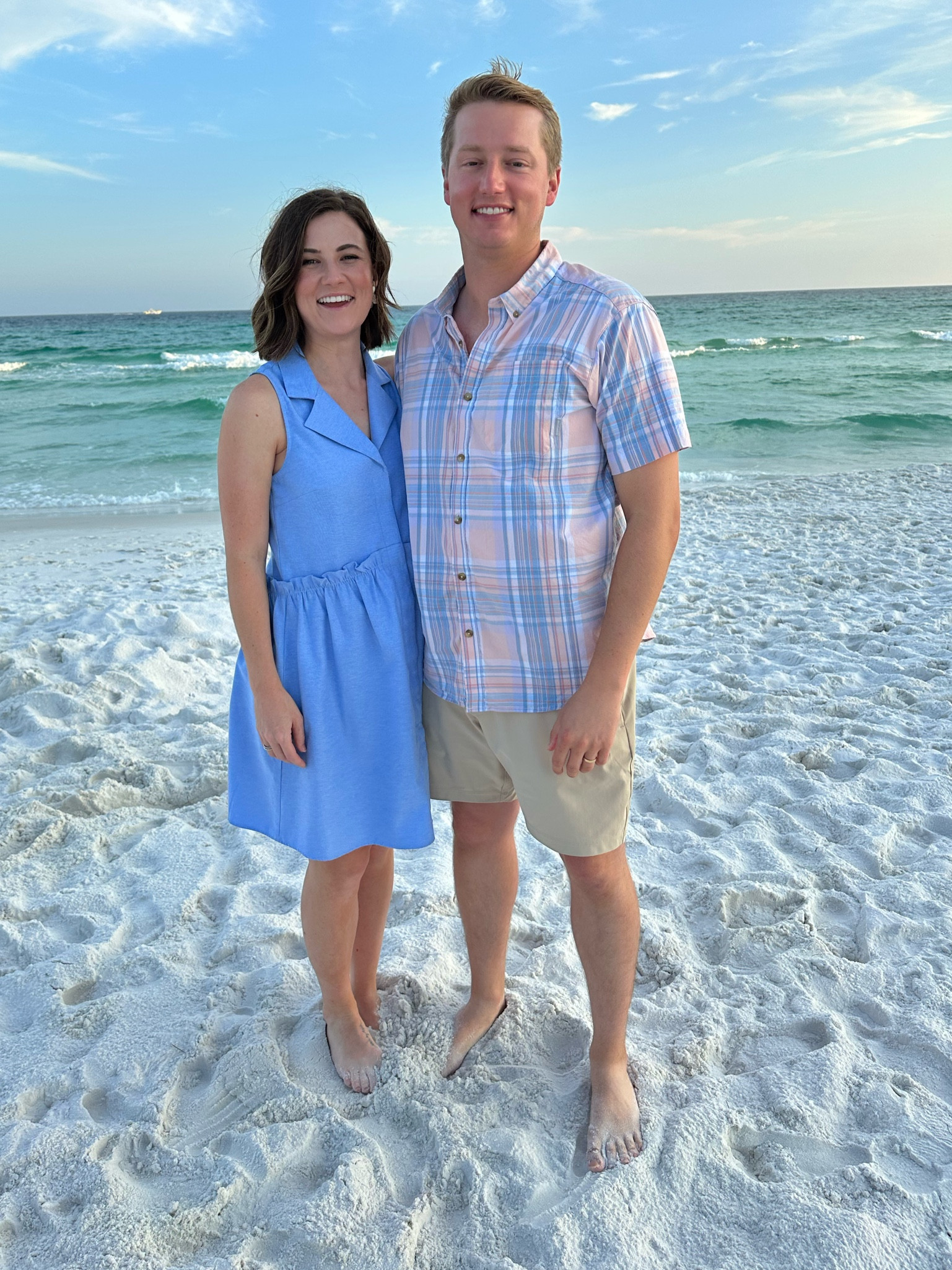 Blue and pink family beach photos! 🩷🩵🤍

Beach photos, beach dress, his and hers photo outfits, family photos, mens lulu lemon shirts, tnuck dress 

#LTKmens #LTKunder100 #LTKfamily