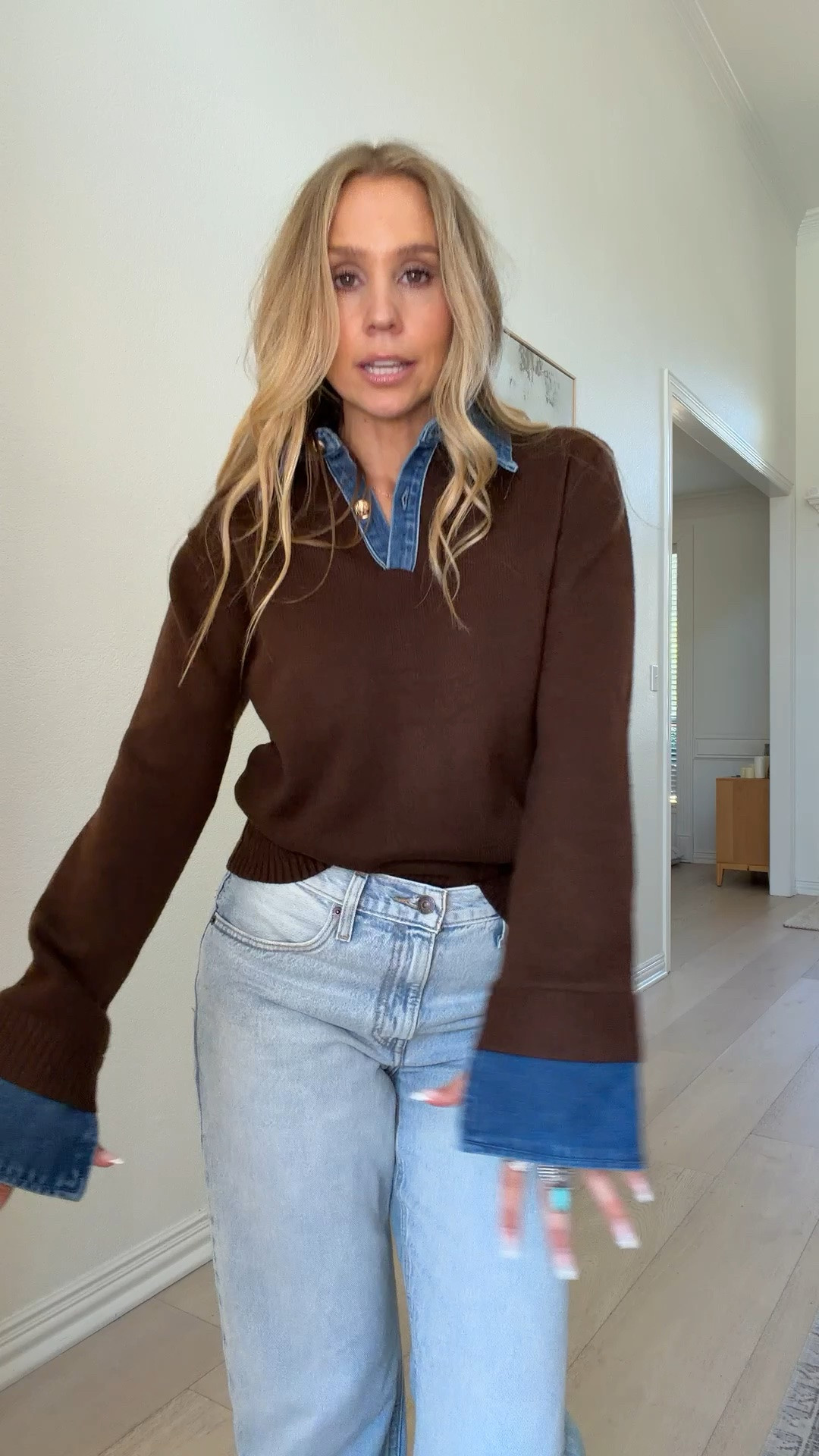 I can’t get enough of this top from Amazon! The chocolatey brown+ the faux chambray layer— no notes!

#LTKdayinmylife #LTKgrwm #LTKootd