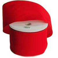 Christmas Velvet Ribbon Wired Edge, Red, 6-Inch, 50 Yards | Etsy (US)