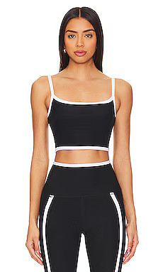 Beyond Yoga Spacedye New Moves Cropped Tank in Darkest Night & Cloud White from Revolve.com | Revolve Clothing (Global)