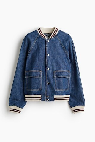 H & M - Denim Bomber Jacket - Blue | H&M (US + CA)