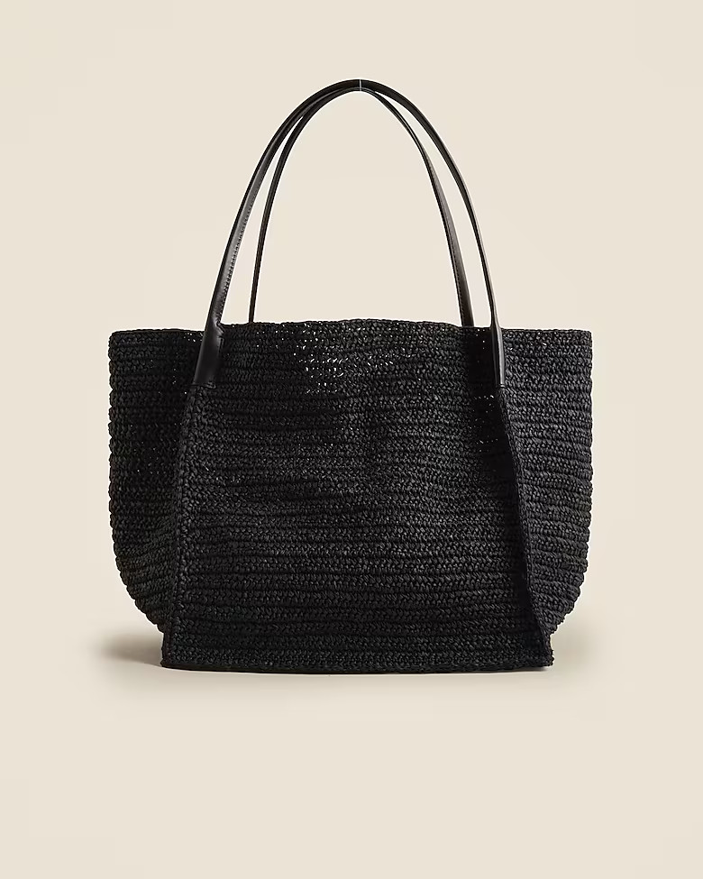 Large hand-knotted packable tote bag | J. Crew US